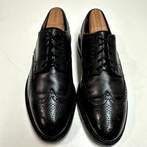 VERY GOOD Crockett & Jones x Ralph Lauren Swansea Black Calf Wingtip England 8.5